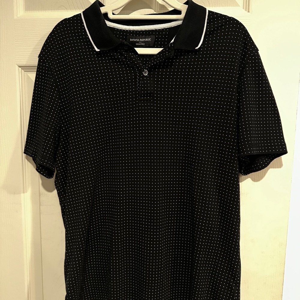 Banana Republic Men Polo, Black, size M, like new